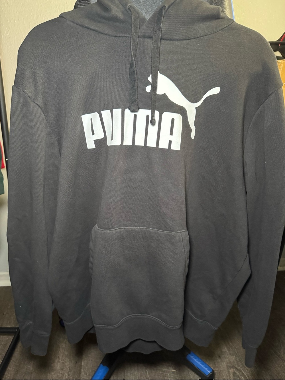 Men's Black Logo Hoodie
